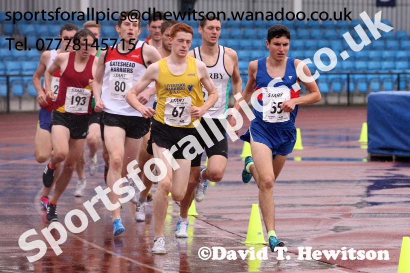 Senior mens 1500 metres, Northern Championships, Sport City, Manchester. Photo: David T. Hewitson/Sports for All Pics